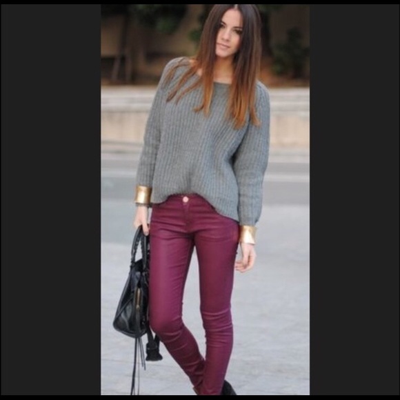 Coated Skinny Jeans - Picture 1 of 5